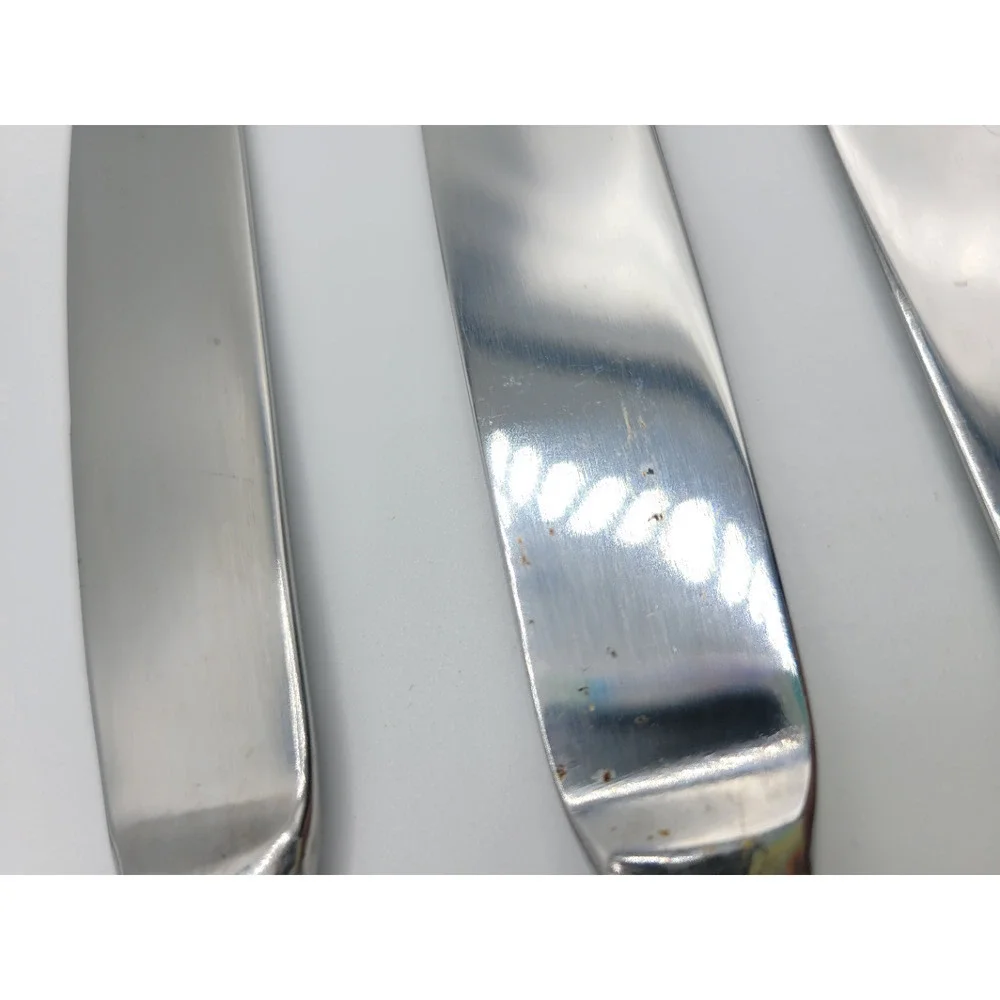 Pfaltzgraff Tea Rose Dinner Knives x 4 All‎ Stainless Flatware Silverware